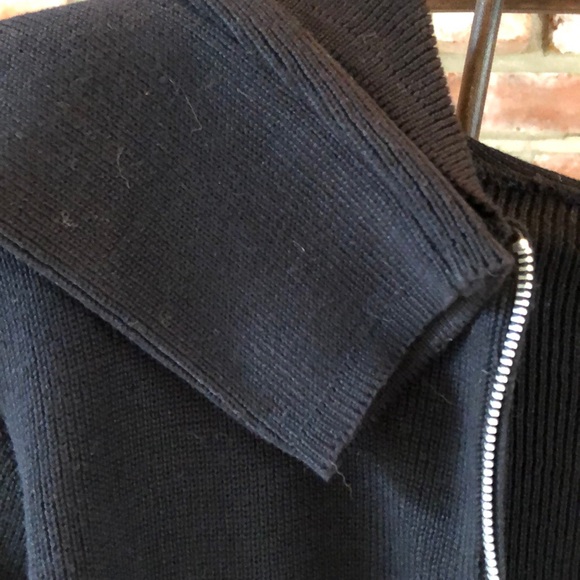 Cardigan hoodie black sweater - Picture 5 of 8